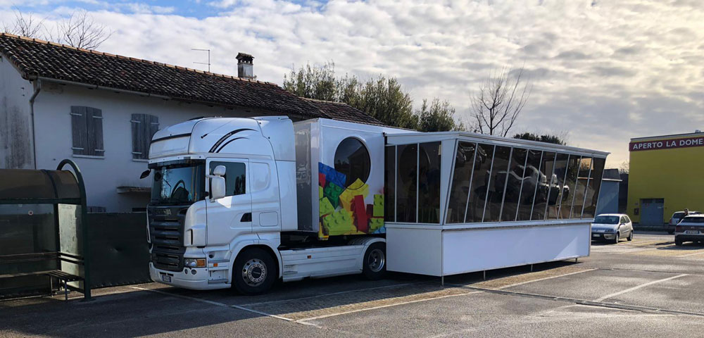 truck ledwall esposizione noleggio truck esposizione